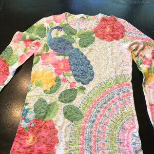 Sundance Whimsy Rose Floral Thermal Top - Size XS